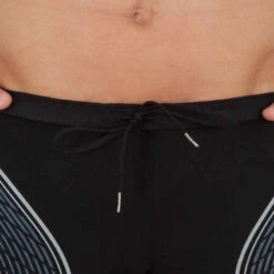 MAILLOT DE BAIN HOMME BOXER 500 FIT NOIR DASH GRIS -Nabaiji maillot de bain homme boxer 500 fit noir dash gris 8