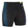 Boxer De Bain Natation Homme - Long - Noir / Bleu / Jaune -Nabaiji maillot de bain homme boxer long 500 noir jaune bleu