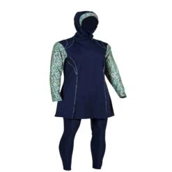 MAILLOT DE BAIN INTEGRAL BLEU FOLY -Nabaiji maillot de bain integral black coral 1