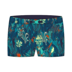 Maillot De Bain Natation Garçon - Boxer 100 Kibelt - All Yuka Turquoise -Nabaiji maillot de bain natation garcon boxer 100 kibelt all yuka turquoise 5