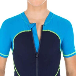 Combinaison Natation Garçon - Shorty Swim 100 - Bleu -Nabaiji maillot de bain natation garcon shortyswim 100 bleu 4