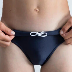 Maillot De Bain Natation Garçon - Slip 100 Basic - Bleu Marine -Nabaiji maillot de bain natation garcon slip 100 basic bleu marine 4