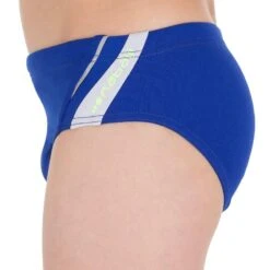 MAILLOT DE BAIN NATATION GARCON SLIP 900 YOKE BLEU BLANC -Nabaiji maillot de bain natation garcon slip 900 yoke bleu blanc 2