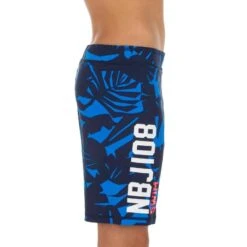MAILLOT DE BAIN NATATION GARÇON SWIMSHORT 100 LONG ALL LIA BLEU NBJI -Nabaiji maillot de bain natation garcon swimshort 100 long all lia bleu nbji 3