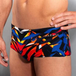 MAILLOT DE BAIN NATATION HOMME BANDEAU LARGE 900 KAL ROUGE -Nabaiji maillot de bain natation homme bandeau large 900 kal rouge 9