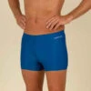 Maillot De Bain Natation Homme - Boxer 100 Basic - Bleu -Nabaiji maillot de bain natation homme boxer 100 basic bleu 5