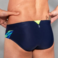 MAILLOT DE BAIN NATATION HOMME SLIP 900 YOKE NAVY -Nabaiji maillot de bain natation homme slip 900 yoke navy 5