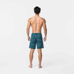 Short De Bain Natation Homme - Swimshort 100 Long - Bana Turquoise Bleu Marine -Nabaiji maillot de bain natation homme swimshort 100 long tex kaki 6
