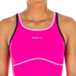 Maillot De Bain Une Pièce De Natation Fille Kamiye + Pink -Nabaiji maillot de bain une piece de natation fille kamiye pink 2