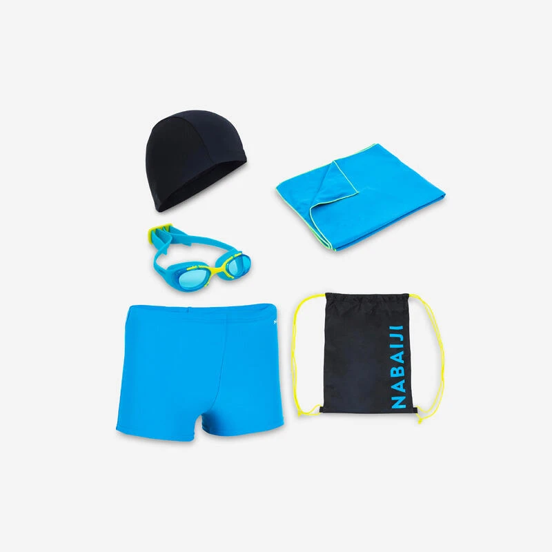 Pack Natation Garçon - Kit 100 Start - Bleu Noir 3 Pack Natation Garçon - Kit 100 Start - Bleu Noir