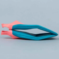 Palmes De Natation Tonifins 500 Bleu Corail -Nabaiji palmes de natation longues tonifins bleu corail 2