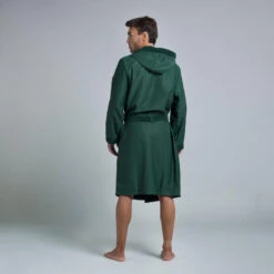 PEIGNOIR DE BAIN HOMME COMPACT VERT KAKI -Nabaiji peignoir de bain homme compact vert kaki 3