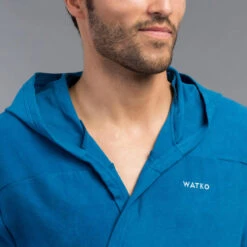 Peignoir De Bain Homme Microfibre Compact Bleu Indigo 11 Peignoir De Bain Homme Microfibre Compact Bleu Indigo -Nabaiji peignoir de bain homme microfibre compact bleu indigo 4