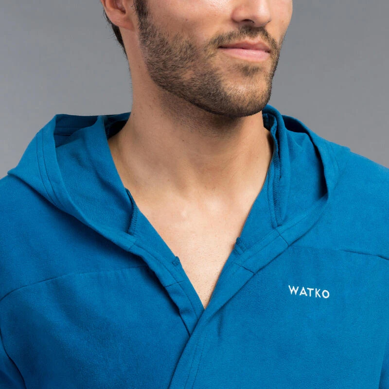 Peignoir De Bain Homme Microfibre Compact Bleu Indigo 7 Peignoir De Bain Homme Microfibre Compact Bleu Indigo – Image 5