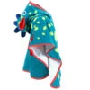 Poncho Bébé Avec Capuche Bleu Vert Imprimé DRAGON -Nabaiji poncho bebe avec capuche bleu vert imprime dragon 4
