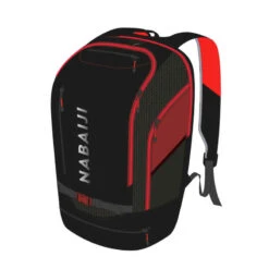 Sac A Dos Natation 40L 900 Noir Rouge -Nabaiji sac a dos natation 40 l 900 noir gris 1