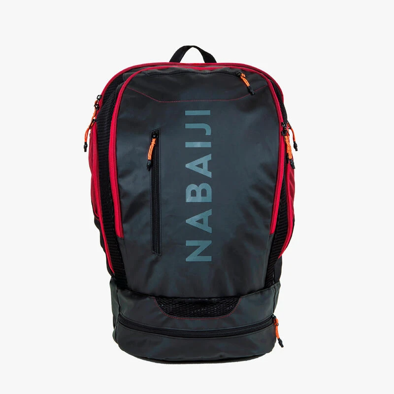Sac A Dos Natation 40L 900 Noir Rouge 4 Sac A Dos Natation 40L 900 Noir Rouge – Image 2