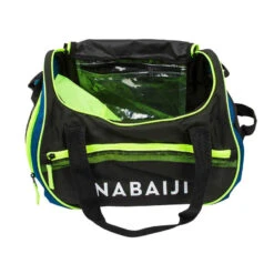 SAC NATATION 30 L NOIR VERT 7 SAC NATATION 30 L NOIR VERT -Nabaiji sac natation 30 l noir vert 1