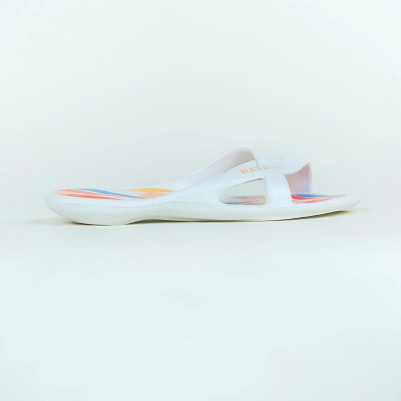 Sandales De Piscine Femme - Slap 500 - Lea Blanc Beige 5 Sandales De Piscine Femme - Slap 500 - Lea Blanc Beige – Image 3