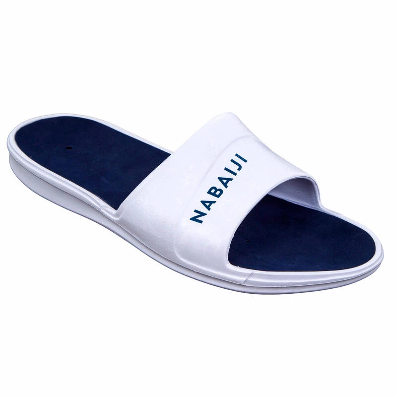 Sandales De Piscine Homme - Slap 500 - Blanc Bleu 3 Sandales De Piscine Homme - Slap 500 - Blanc Bleu