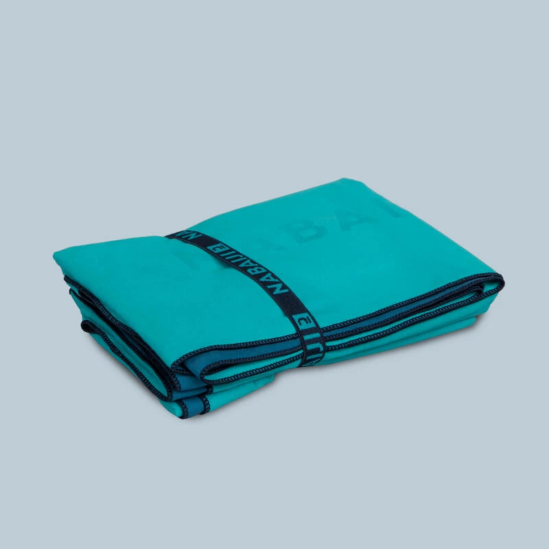 Serviette Microfibre Double Face Bleu/Vert Ultra Compacte Taille XL 110 X 175 Cm 4 Serviette Microfibre Double Face Bleu/Vert Ultra Compacte Taille XL 110 X 175 Cm – Image 2