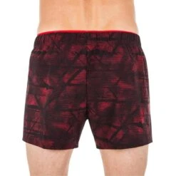 Short De Bain Natation Homme - Swimshort 100 Court - Tex Rouge -Nabaiji short de bain natation homme swimshort 100 court tex rouge 2
