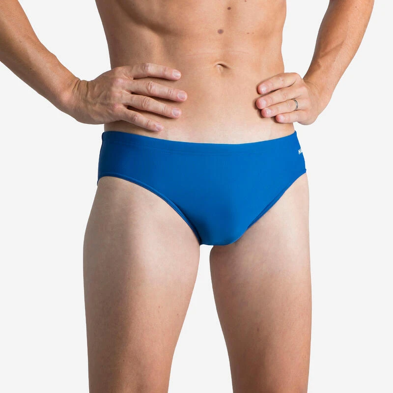 Slip De Bain Natation Homme - Slip 100 Basic - Bleu 3 Slip De Bain Natation Homme - Slip 100 Basic - Bleu