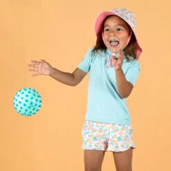 T-shirt Anti UV Bébé Manches Courtes Bleu Clair -Nabaiji t shirt anti uv bebe manches courtes bleu clair 8