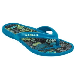 Tongs De Piscine Enfants - Tonga 500 Print - Citym Bleu -Nabaiji tongs de piscine enfants tonga 500 print citym bleu 3